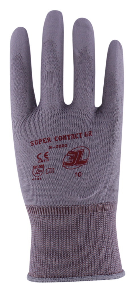 Mechanical Glove L09 Palm Polyurethane 3L Nylon Blue Supercontact BL S